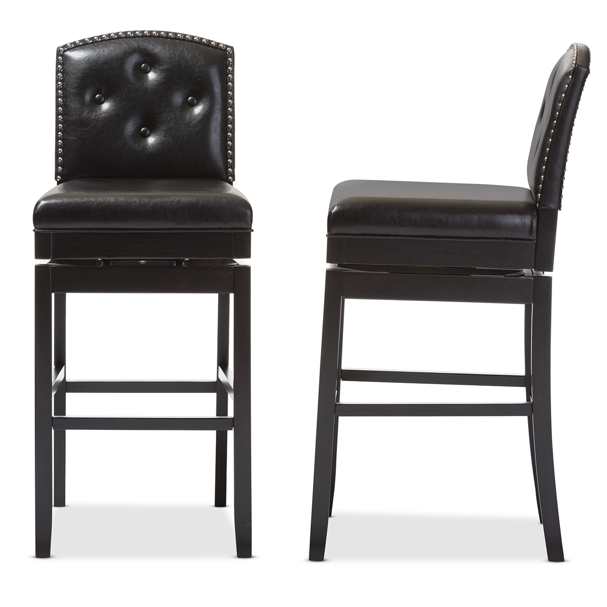 Tufted swivel online bar stools